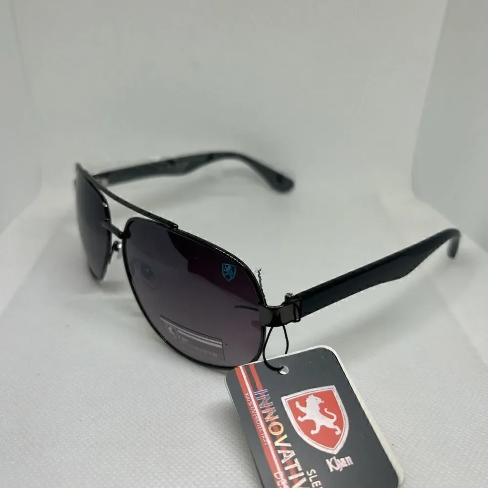 Khan Mens Aviator Sunglasses